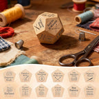 Quilter's Dice, Handmade Wooden Quilting Decision Dice - Image 3