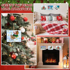 COCHIE 10 Pieces Large Christmas Unfinished Wood Crafts to Paint - Image 4