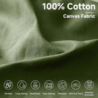 Simple&Opulence 100% Cotton Canvas Fabric 10oz. 59 Inch by the Yard, Nature - Image 2