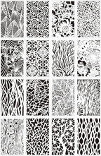 16 Pieces Stencils for Painting, Abstract Texture Mixed Media Art Supplies - Image 7