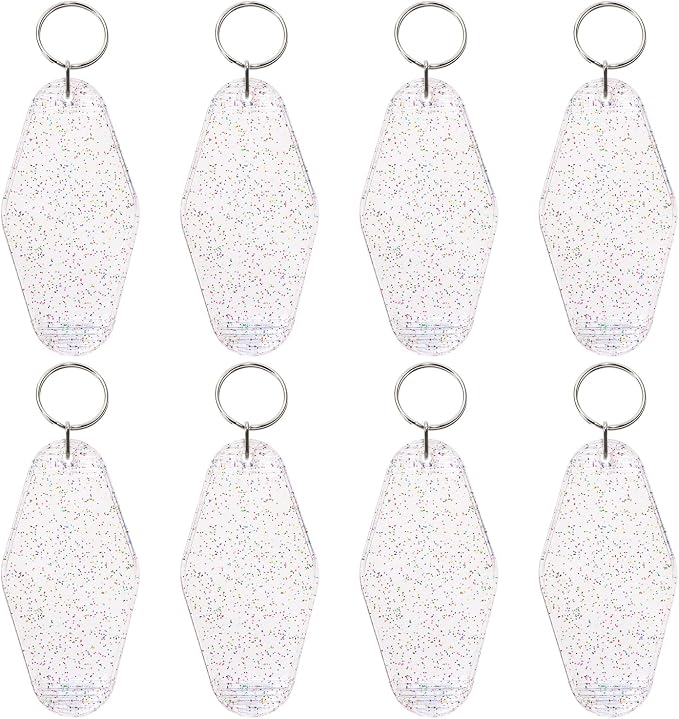 8PCS Motel Keychain Blank Hotel Key Tags Holder by PPhtony