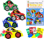 VKPI 4 Pieces EVA Foam Art Crafts Gift Kit, Creative Make Your Own Racing Cars by VKPI