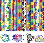Tintnut Puzzle Heat Transfer Vinyl, 10 Sheets 12"x10" Iron on Vinyl | by Tintnut