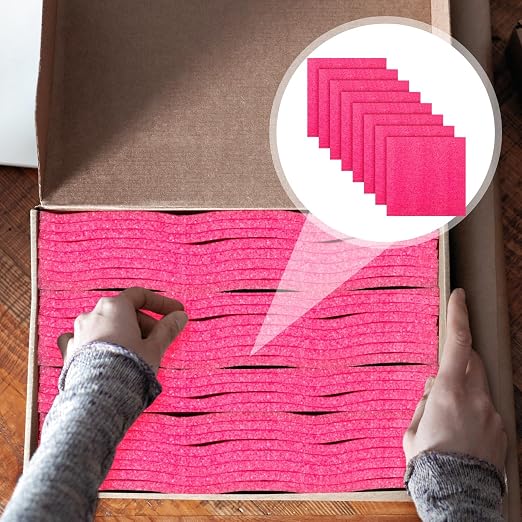 Pangda 8 Pcs 12" x 12" x 0.25" Pink Polyethylene Foam Sheets Antistatic Foam - Image 6