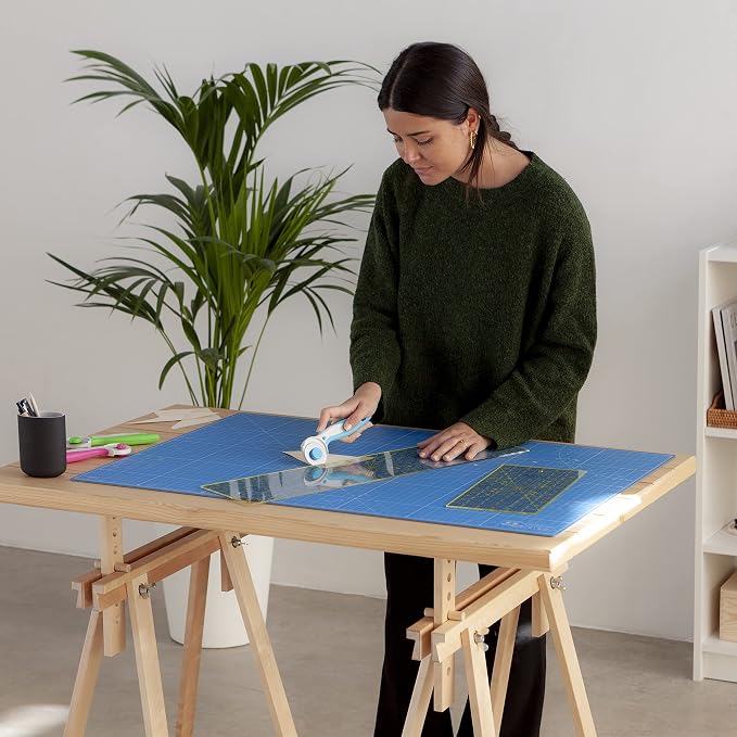 Elan Cutting Mat A1 Blue, Large Self Healing Cutting Mat 24 x 36 Inch, 5-Ply - Image 7