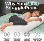 Snuggle-Pedic Body Pillow for Adults, Cozy Comfort Down Alternative Pregnancy - Image 2