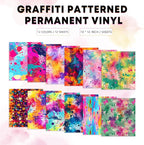 Pink Splatter Permanent Adhesive Vinyl 12 Sheets 12'' x 10'' | Pink Splash - Image 2