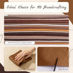 16 Pcs 8x18in Soft Felt Fabric Sheets, 16 Assorted Brown Colors Felt Pack - Image 3