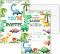 Dinosaur Birthday Invitations, 25 Double-Sided Invitation Cards by seclate