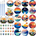 Reallnaive 8 Pcs Mountain Paint by Numbers Kit by Unknown