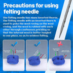 Felting Needles, 42Gauge Needle Felting Supplies, Needle Felting Starter Kit - Image 4