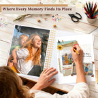 8.5x11 Inch Scrapbook Photo Album, Linen Cover DIY Scrapbooks - Image 2