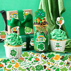 300Pcs St. Patrick’s Day Foam Stickers, Self-Adhesive Lucky Shamrock Clover - Image 4