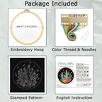 Louise Maelys Cactus Embroidery Kit, Cross Stitch Kit - Image 2