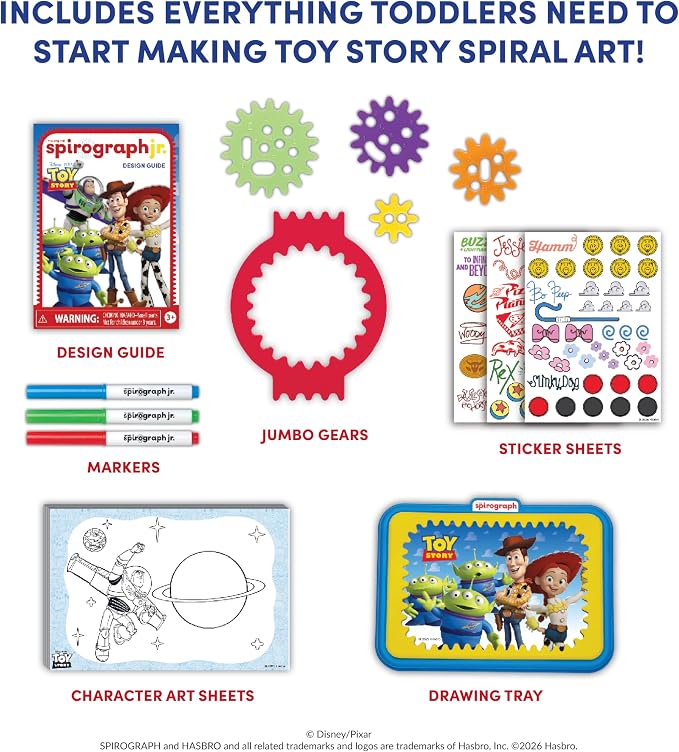 Spirograph Disney Jr. Toddler Arts and Crafts, Drawing Art Kit, Toddler - Image 3