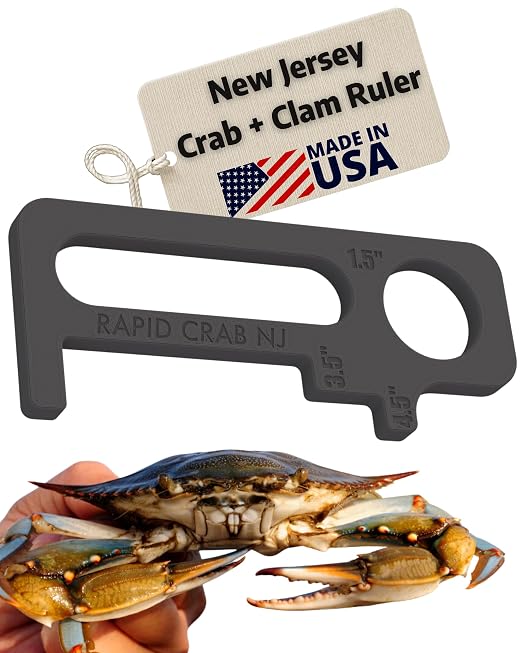 Crab Measurement Tool for Crabs and Clams | New Jersey Regulation 3.5" Soft by SupplySons