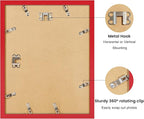 11x14 Picture Frame with Wavy Mat, Wooden Real Glass 11 x 14 Photo Frame - Image 4