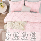 BEDELITE Baby Pink Twin Comforter Set - Image 5
