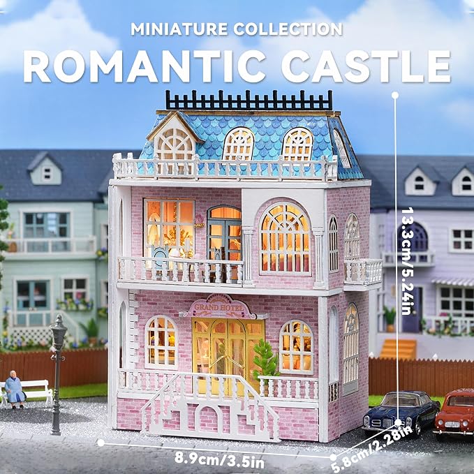 Flever Dollhouse Miniature DIY House Kit Creative Room - Image 2