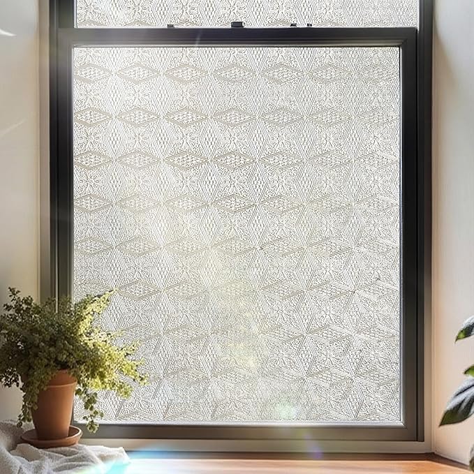 3D Stained Glass Window Film, Decorative Window Privacy Film by ADDHERES
