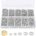 4600 Pcs Jump Rings for Jewelry Making Kit Gold & Silver, Open Rings by QulltkClasp