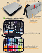 Easy to Use Light Grey Sewing Kit - Image 5
