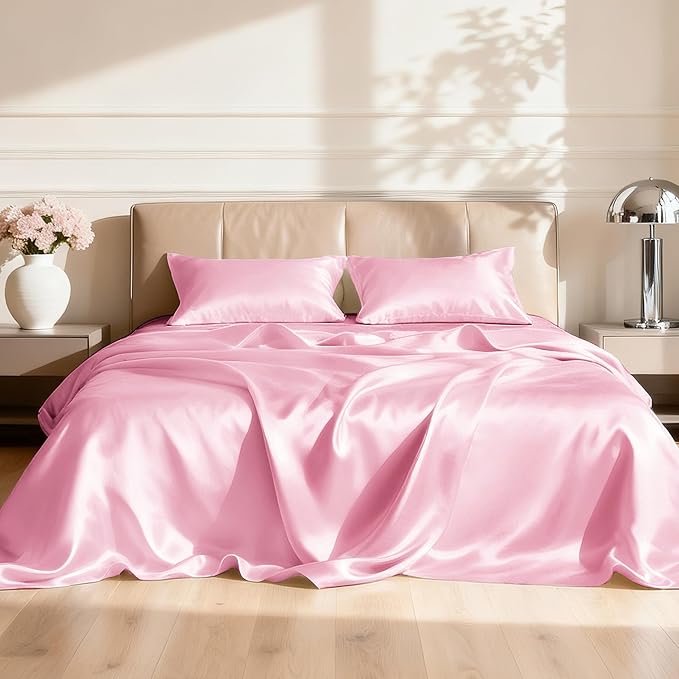 Love's cabin Twin XL Satin Sheet Sets by Lovescabin