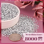 8000PCS 3mm Resin Rhinestones Bulk - Image 2