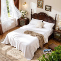LBRO2M 100% Cotton Sheets Set Deep Pocket 24", 1000 Thread Count Queen Size 4 by LBRO2MBedding
