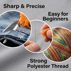 Forypretty Sewing Kit for Adults, 50 XL Thread Spools, Travel Sewing Kit for - Image 5