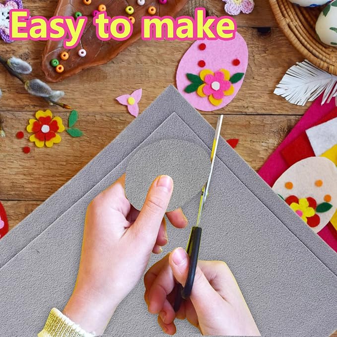 Jtnohx Color Felt, Soft Felt Sheets, 1.4mm Thick 8"x12" Handicraft Felt Fabrics - Image 8