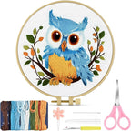 TINDTOP Embroidery Kit for Beginners Adult, Owl Embroidery Kit | Include by TINDTOP