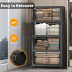 UAMFURI Stackable Storage Bins, 480QT Collapsible Drawers - Image 5