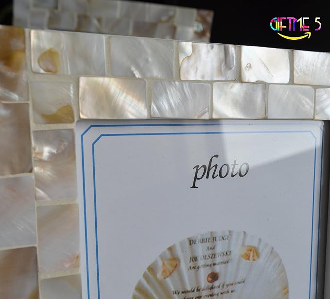 Natural White Picture Frame 8x10, Wedding Picture Frame, Wall Hanging or - Image 8