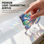 Devory Butterfly Suncatchers for Windows, 4 Inch Acrylic Decorative Hanging - Image 3
