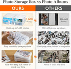 Lifewit 16 Pcs Photo Storage Box, Photo Albums 4x6 Pictures, Acid-Free - Image 7