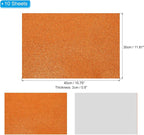 PATIKIL Orange Shiny EVA Glitter Foam Sheet 16x12 Inch 2mm Thick - Image 2