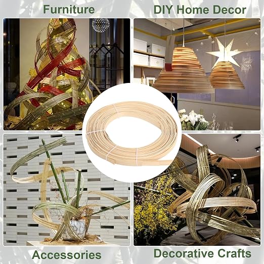 Bamboo Strips for Weaving, 0.6 Inch Wide Strips for Craft 10 Feet Long Smooth - Image 5
