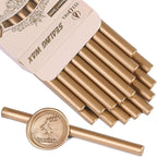 Classic Antique Gold Sealing Wax Stick, Wax Seal Stick by TELOSMA
