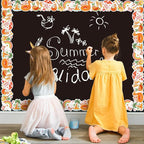 FYSUIMU 65.6 Ft Groovy Summer Bulletin Board Borders Retro Tropical Hawaiian - Image 4