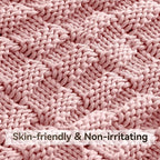 Knitted Weighted Blanket Adult, No Beads Heavy Blanket 60” x 80'' 12lbs - Image 4