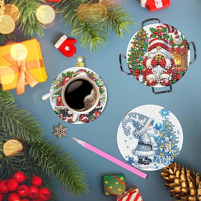 Axquilon Christmas Diamond Art Coasters Kit - Image 3