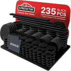 Felt Furniture Pads 235PCS X-Protector Huge Quantity of Black Furniture Pad | by X-Protector