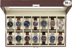 ProCase Watch Box Organizer, 14 Slot Watch Display Case by ProCase