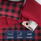 downluxe Lightweight Plaid Comforter Set - Image 6