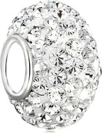 925 Sterling Silver Sparkle Simulated Birthstone Charms by Unknown