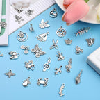 SANNIX 350Pcs Silver Charms for Jewelry Making Wholesale Bulk Tibetan Silver - Image 7