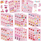 24 Sheets Valentine Stickers for Kids by Cosomia