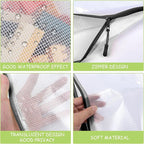 YOPCDJ 24pcs Mesh Zipper Pouches, A3 Size 17 x 12 inches Waterproof Black - Image 3