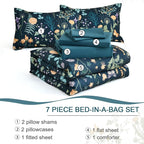 Yiran Blue Twin Comforter Set - Image 7